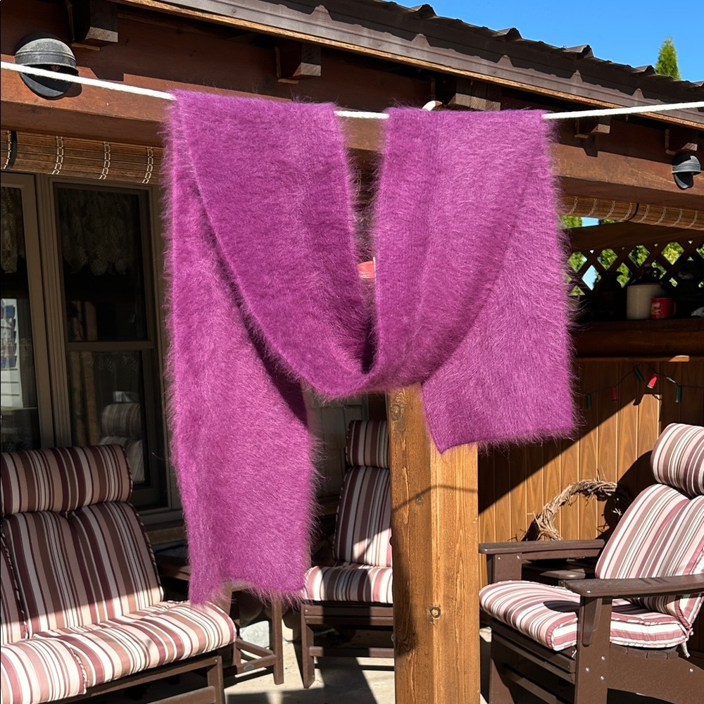 Luxurious Purple Cashmere Women's Scarf